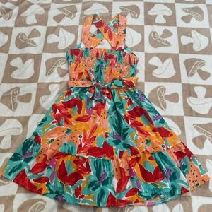SHEIN | Floral Dress Cross‎ Back Smocked Sundress | Women's XS